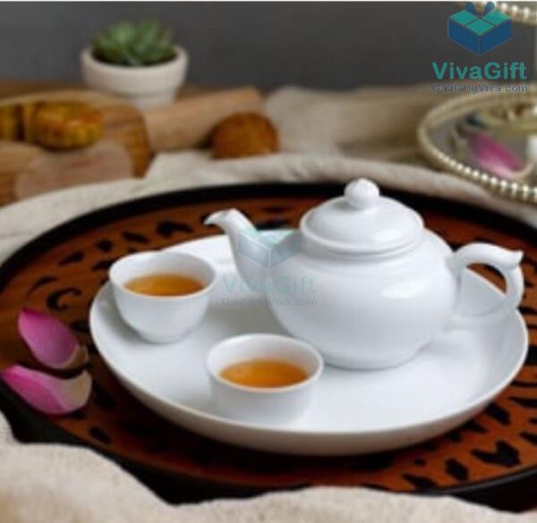 Bộ ấm chén 0.35 L - Jasmine - Trắng 2
