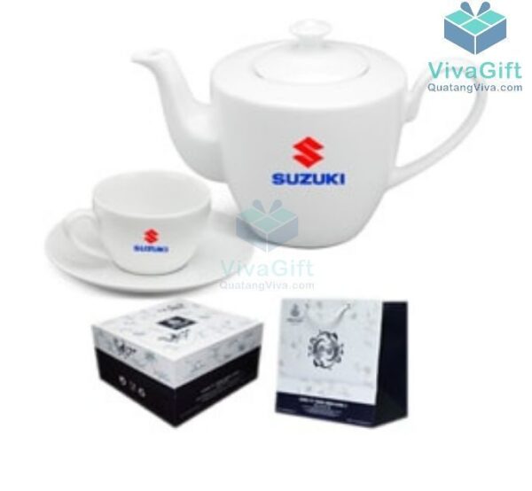 Bộ ấm chén 0.45 L - Daisy - Trắng 9