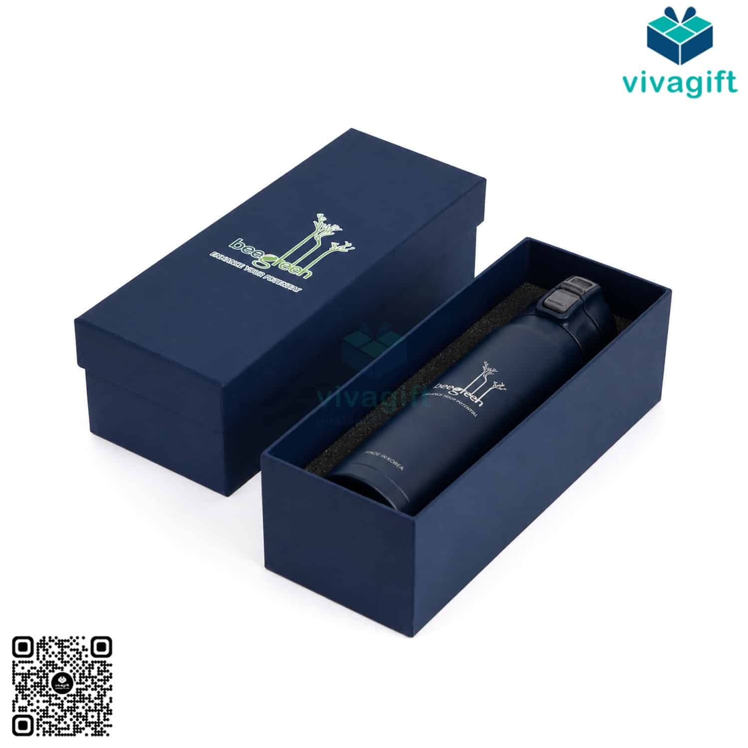 Quà Tặng Doanh Nghiệp Vivagift 93 Hộp Quà Tặng Đựng Bình Giữ Nhiệt HAD01