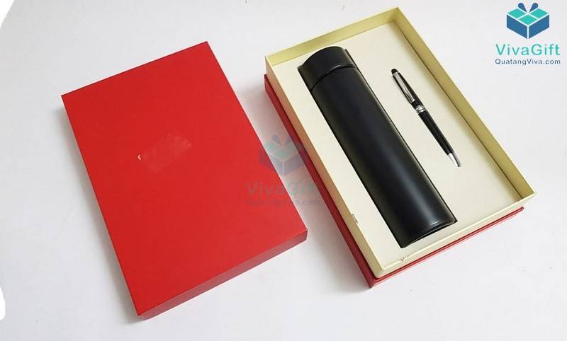 Hộp Âm Dương Đựng Set Bình Giữ Nhiệt Và Bút In Logo HAD05 5 Hộp Âm Dương Đựng Set Bình Giữ Nhiệt Và Bút In Logo HAD05 7