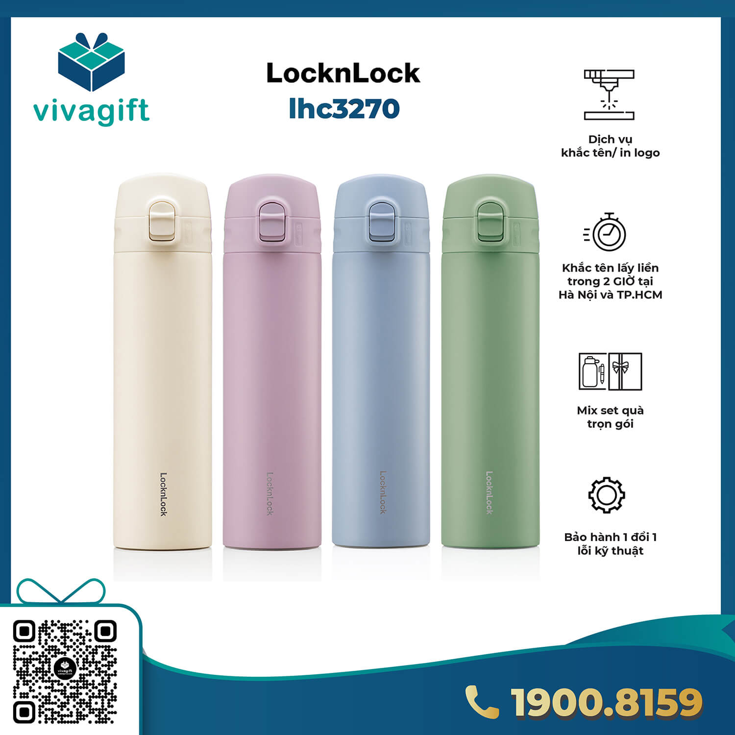 Bình Giữ Nhiệt LocknLock 400ml – LHC3270 1