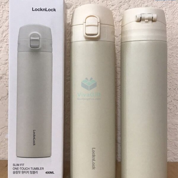 Bình Giữ Nhiệt LocknLock 400ml – LHC3270 Slim Fit Onetouch In Logo 19