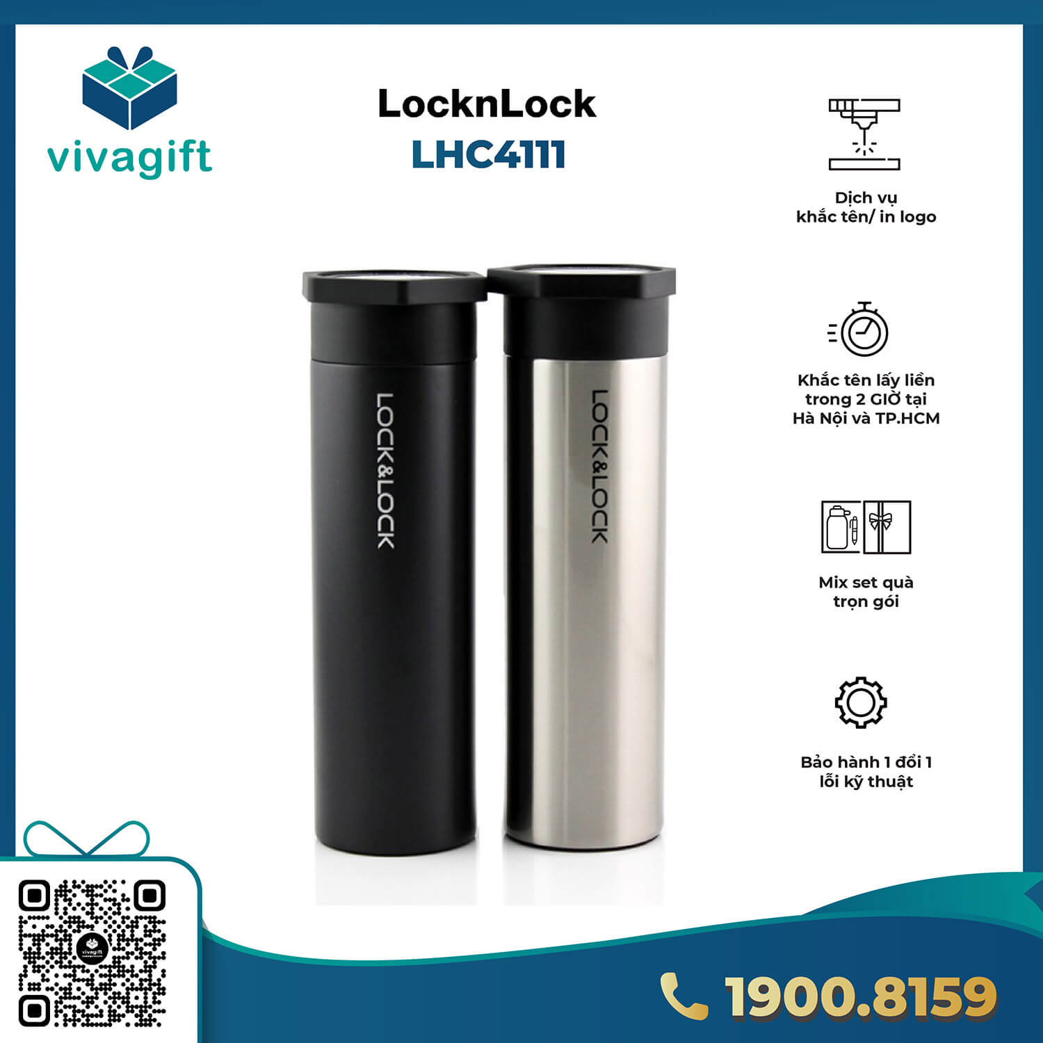 Bình Giữ Nhiệt Lock&Lock LHC4111 Hero Tumbler 350ml 1