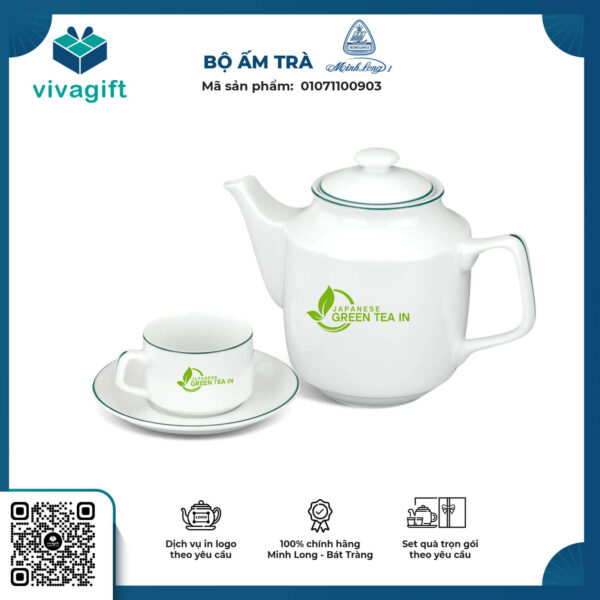 Bộ ấm chén quà tặng Minh Long 01071100903