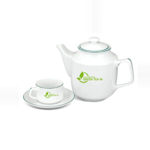 Bộ Ấm Chén Minh Long 0.7 L - Jasmine - Chỉ Xanh Lá 01071100903