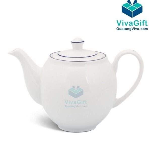 Bộ Ấm Chén Minh Long 1.1 L - Camellia - Chỉ Xanh Dương 01113802103