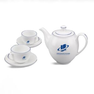 Bộ Ấm Chén Minh Long 1.1 L - Camellia - Chỉ Xanh Dương 01113802103