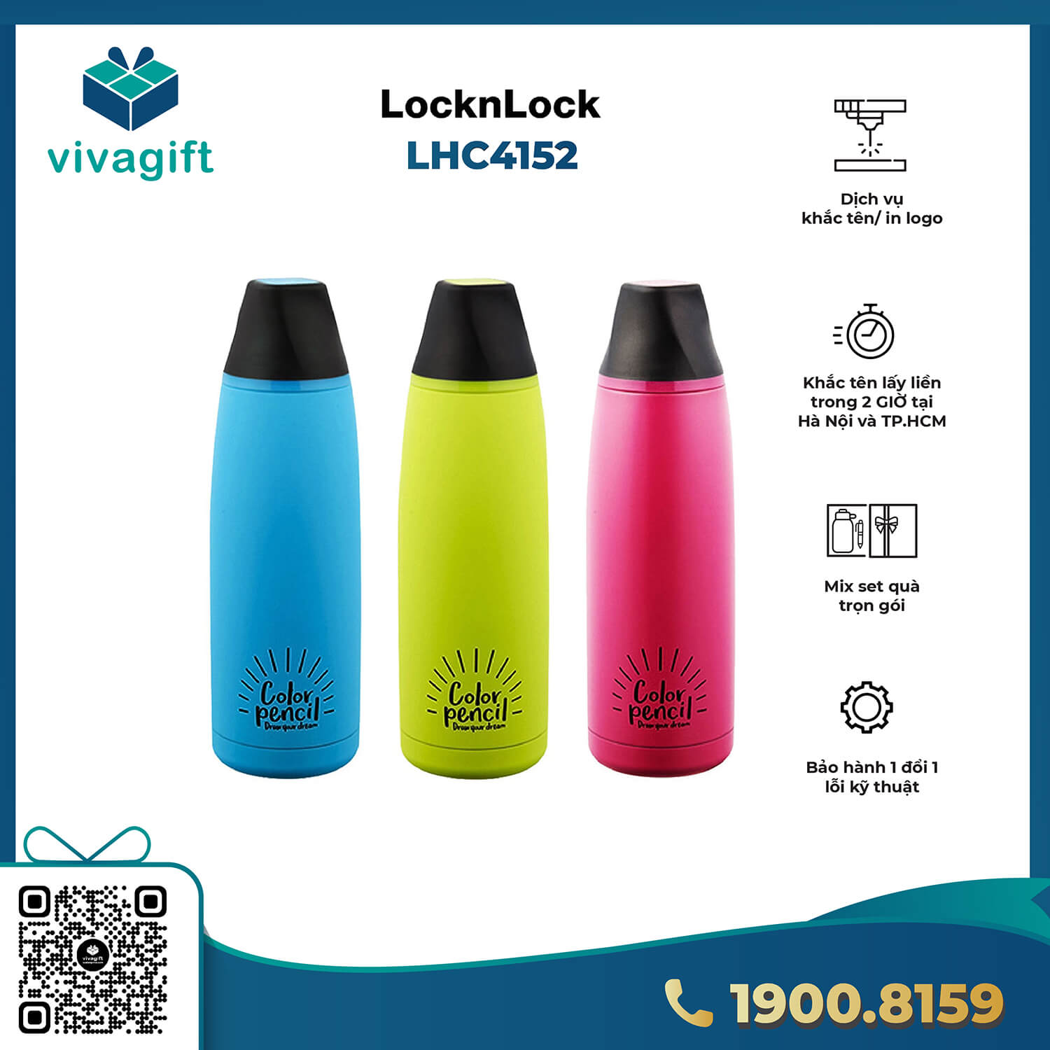 Bình Giữ Nhiệt Lock&Lock LHC4152 450ml Twister Tumbler 1