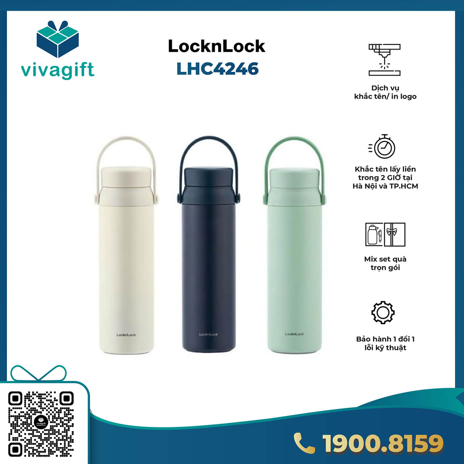 binh giu nhiet locklock lhc4246 450ml 1 4 VivaGift