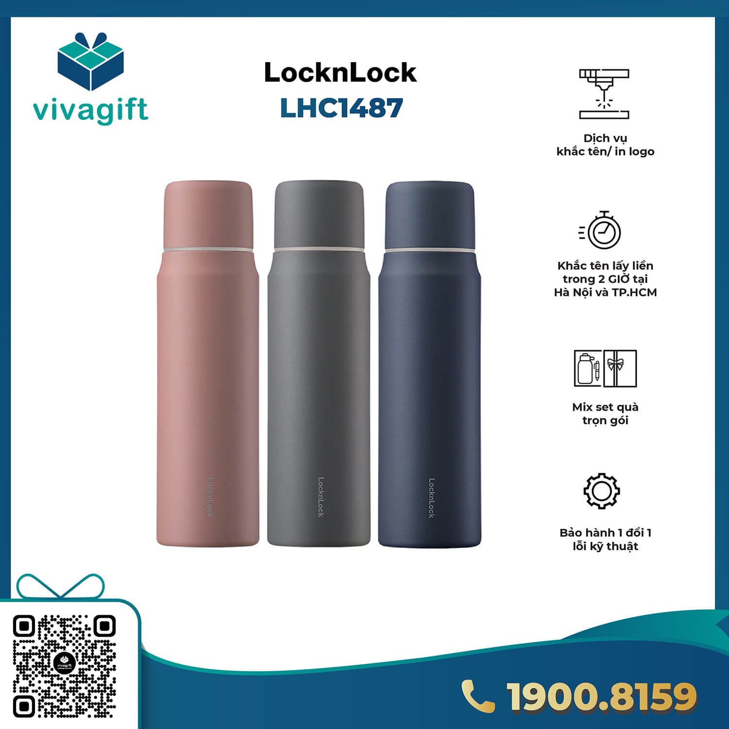 Bình Giữ Nhiệt LocknLock 505ml LHC1487 Maman Cup Vacuum 1