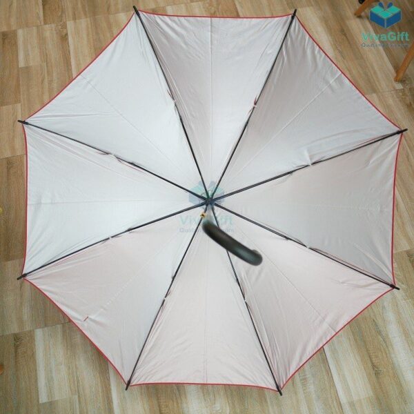 Dù Cầm Tay Cán Cong Bán Kính 60cm Cán Nhựa In Logo D038 14