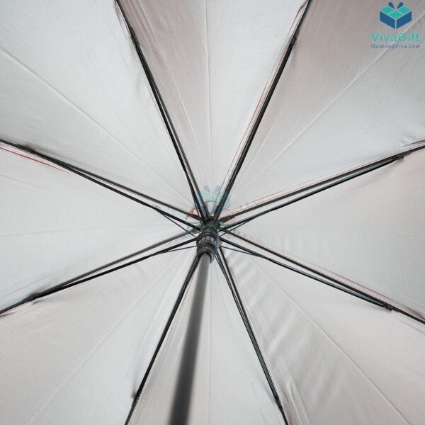 Dù Cầm Tay Cán Cong Bán Kính 60cm Cán Nhựa In Logo D038 13