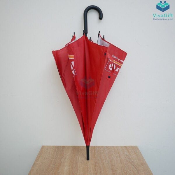 Dù Cầm Tay Cán Cong Bán Kính 60cm Cán Nhựa In Logo D038 6