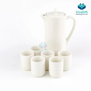 Bộ Ấm Trà Dong Hwa Ceramic 1400ml KET1400.C001H In Logo