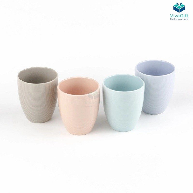 Ly Sứ Dong Hwa Pastel Cup Set 4colors MD032