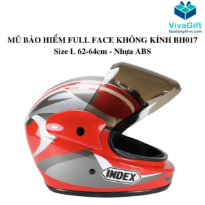 # Mũ Bảo Hiểm Full Face Không Kính BH017 In Logo