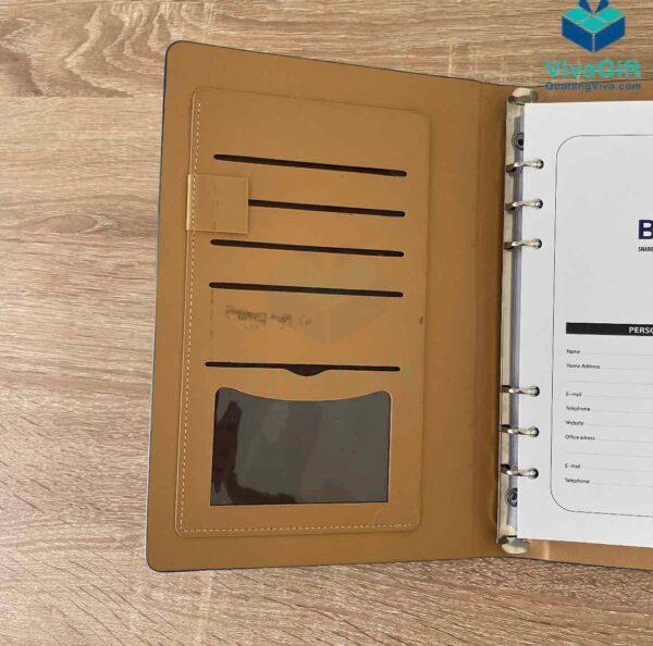 Sổ Tay Bìa Còng Gập 2 B035 Kèm Khoá Nam Châm - Hình ảnh 7