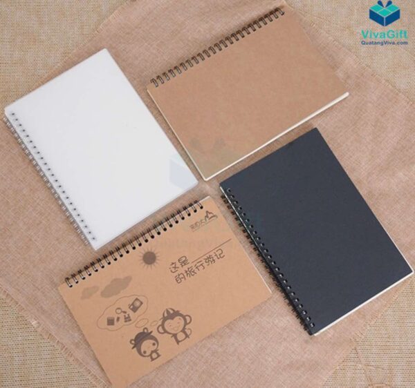 Sổ Tay Lò Xo SLX01 In Logo Theo Yêu Cầu