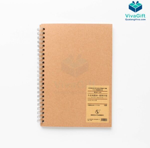 Sổ Tay Lò Xo SLX02 In Logo Theo Yêu Cầu