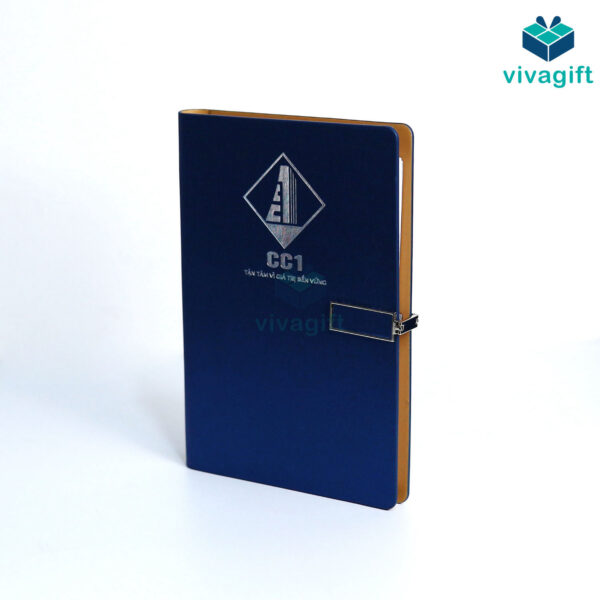Sổ Tay Bìa Còng Gập 2 Kèm Khoá Kim Loại B033 - Hình ảnh 8