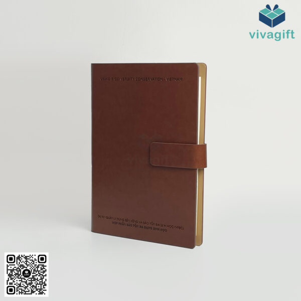 Sổ Tay Bìa Còng Gập 2 B035 Kèm Khoá Nam Châm - Hình ảnh 6