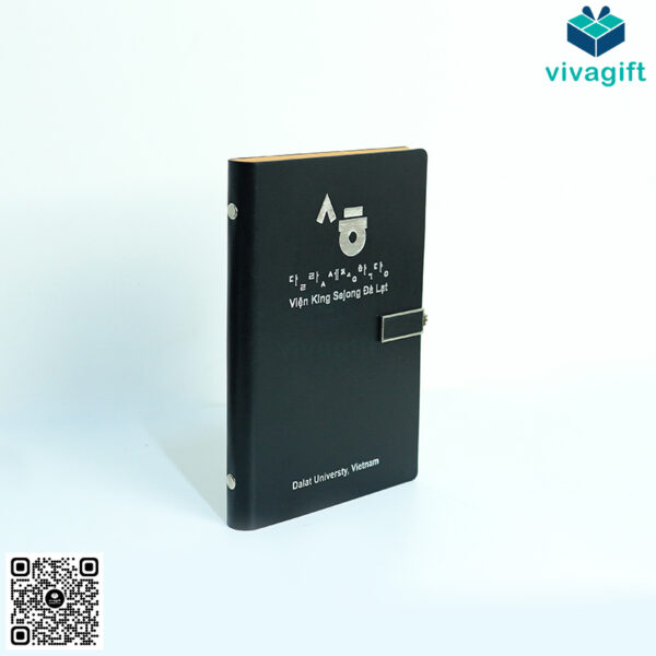 Sổ Tay Bìa Còng Gập 2 Kèm Khoá Kim Loại B033 - Hình ảnh 10