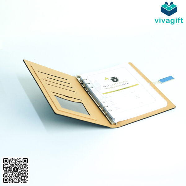 Sổ Tay Bìa Còng Gập 2 Kèm Khoá Kim Loại B033 - Hình ảnh 21