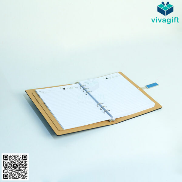 Sổ Tay Bìa Còng Gập 2 Kèm Khoá Kim Loại B033 - Hình ảnh 18