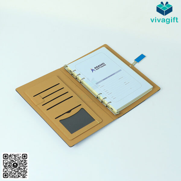 Sổ Tay Bìa Còng Gập 2 Kèm Khoá Kim Loại B033 - Hình ảnh 23
