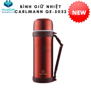 Bình Giữ Nhiệt Carlmann 1500ml Inox Màu Đỏ QE-5032