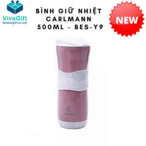 Bình Giữ Nhiệt Carlmann 500ml Thể Thao BES-Y9 Khắc Logo