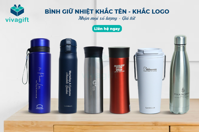 Bình Giữ Nhiệt Khắc Tên, Khắc Logo Giá Rẻ