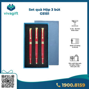 Bộ Quà Tặng 3 Bút Quà Tặng + Hộp GS151