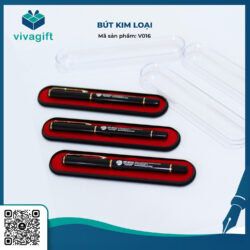 Bút Kim Loại Đậy Nắp Khắc Tên V016 – Quatangviva.com