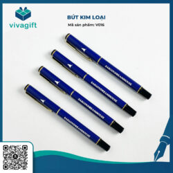 Bút Kim Loại Đậy Nắp Khắc Tên V016 – Quatangviva.com