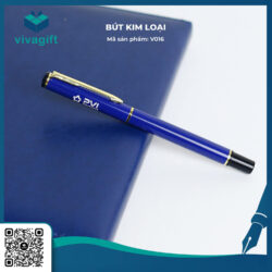 Bút Kim Loại Đậy Nắp Khắc Tên V016 – Quatangviva.com