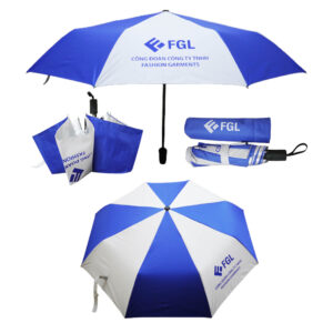 Dù Cầm Tay Gấp 3 Tự Đẩy R=55cm 8 Kèo D046 - Quà Tặng Viva