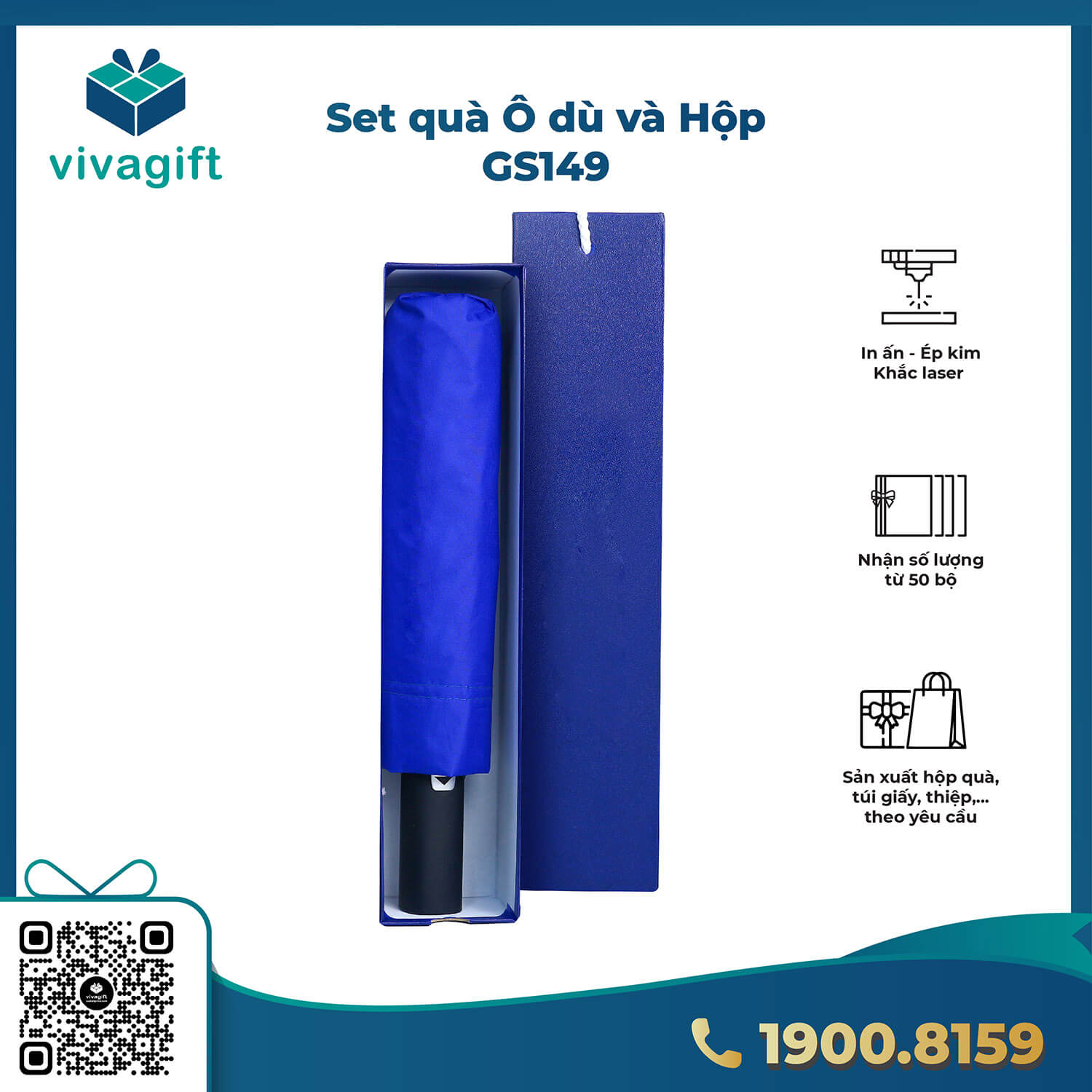 Set Quà Tặng Dù + Hộp GS149 1