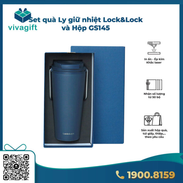 Set Quà Tặng Ly Giữ Nhiệt LOCKNLOCK + Hộp GS145 1