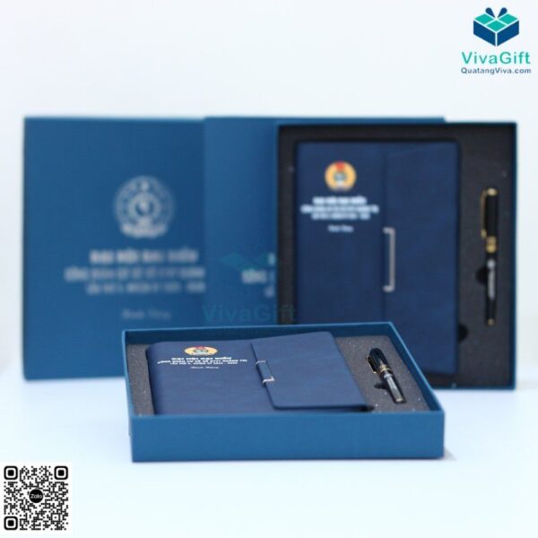 Set Quà Tặng Sổ Tay Bìa Còng + Bút GS101 - Hình ảnh 14