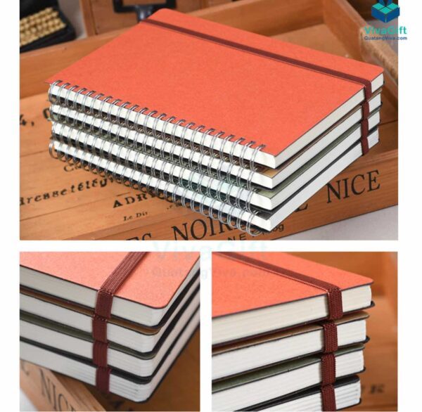 Sổ Tay Lò Xo SLX06 In Logo Theo Yêu Cầu Làm Quà Tặng