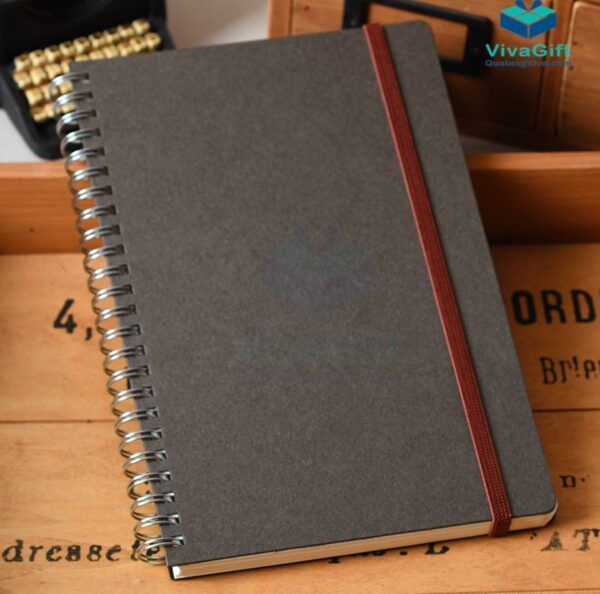 Sổ Tay Lò Xo SLX06 In Logo Theo Yêu Cầu Làm Quà Tặng