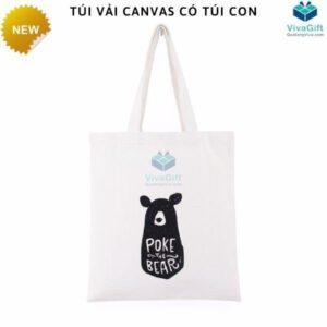 Túi Vải Canvas TVC011 Có Túi Con