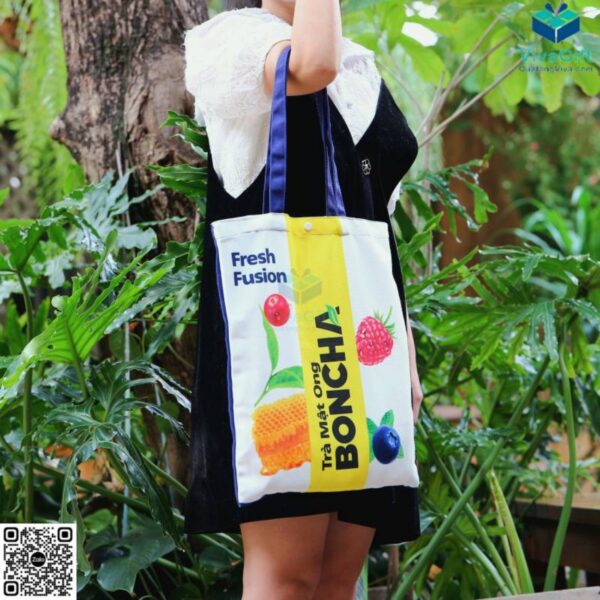 Túi Canvas Có Nút Bấm Nhựa Boncha TVC012-1 - Hình ảnh 7