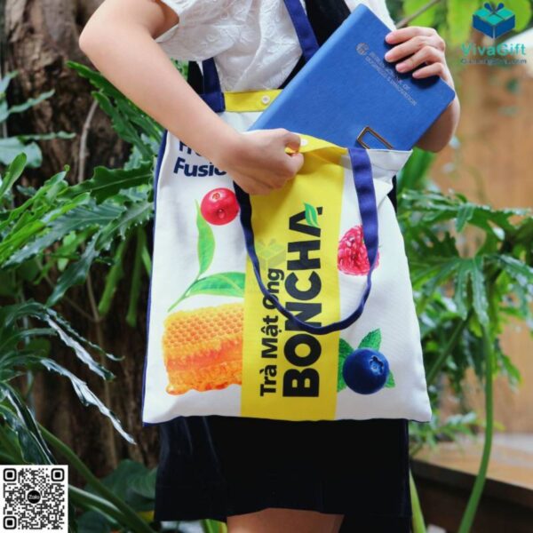 Túi Canvas Có Nút Bấm Nhựa Boncha TVC012-1 - Hình ảnh 9