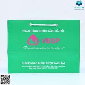 Túi Giấy Couche Đựng Hộp Quà Tặng VBSP Có Quai Xách TG05-2 In LogoIMG_1253