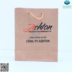 Túi Giấy Kraft Có Quai Xách Đựng Sổ Tay TG03-1 In Logo IMG_1425