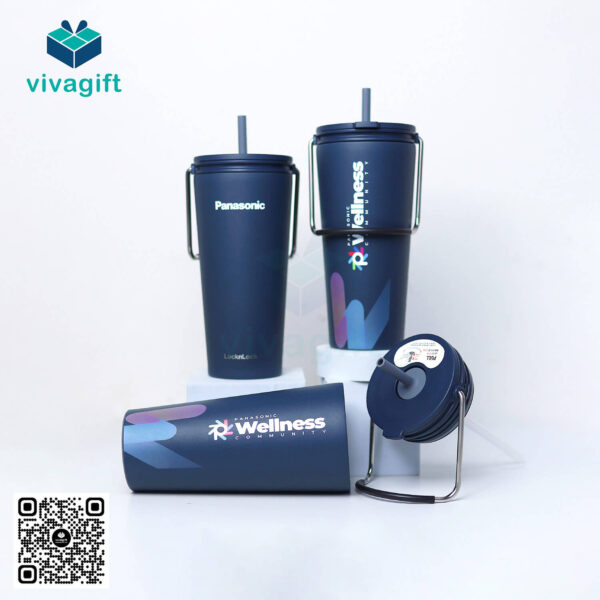 Bình Giữ Nhiệt Lock&Lock 540ml Bucket Tumbler With Straw LHC4268 Có Ống Hút - Hình ảnh 6