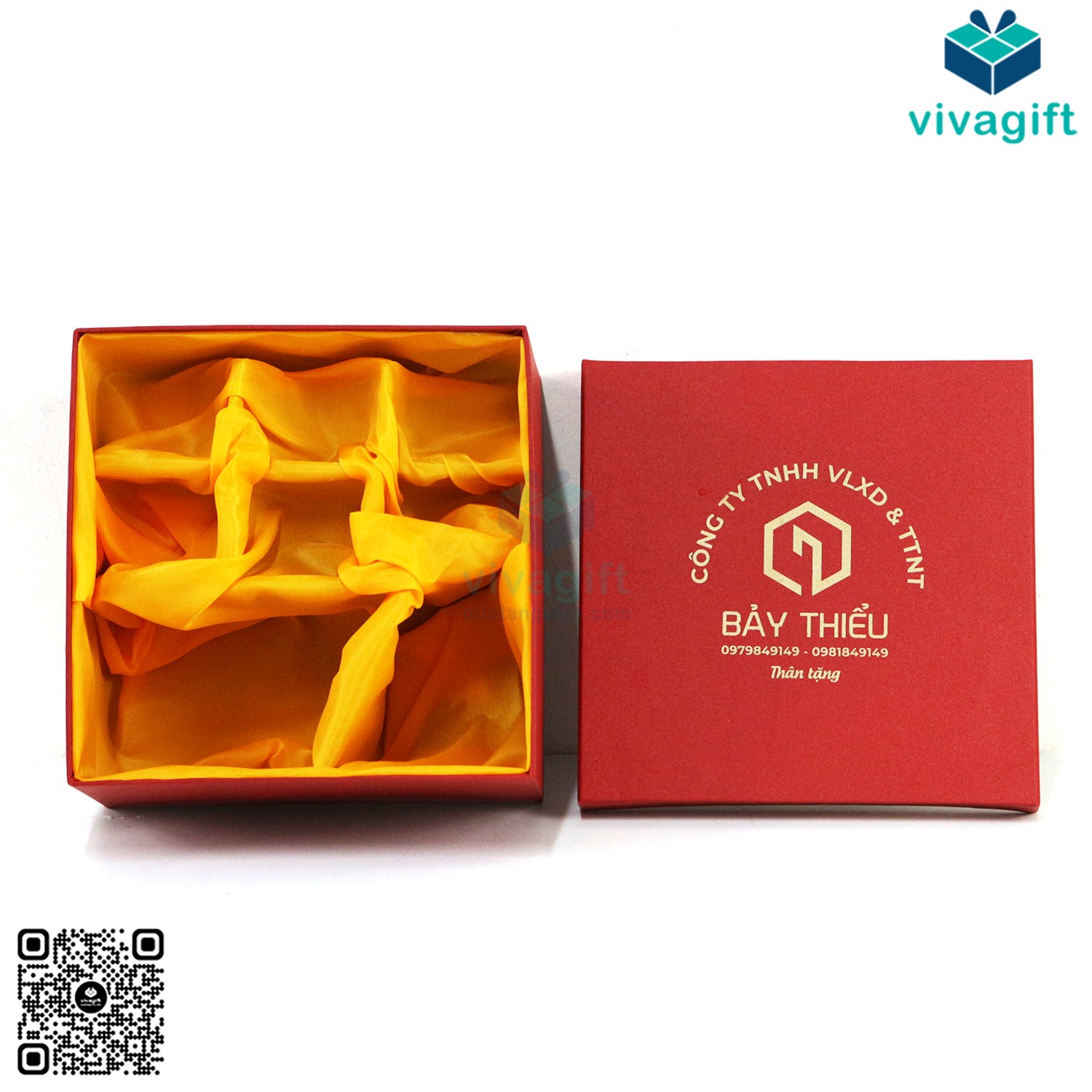 Quà Tặng Doanh Nghiệp Vivagift 32 Hộp Quà Tặng Đựng Bộ Ấm Trà HAD20 - Quatangviva.com