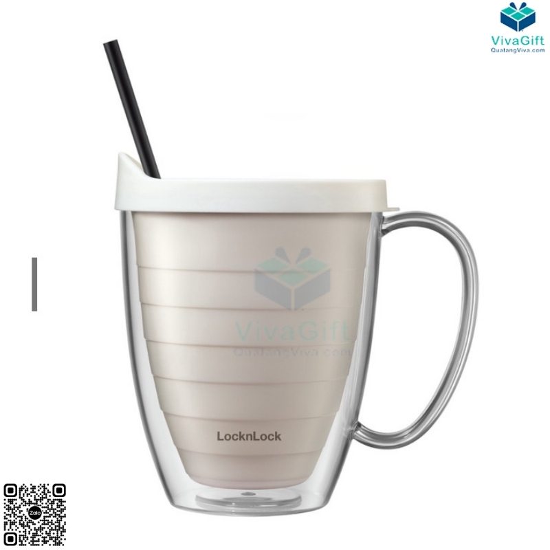 Ly Nhựa 2 Lớp LocknLock Double Wall Cold Cup 360ml HAP525IVY 3